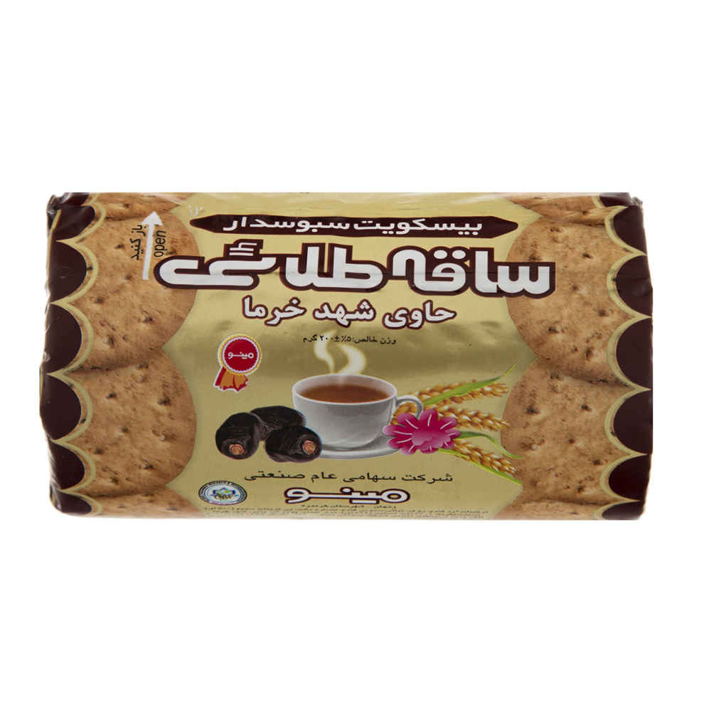Price and Buy Minoo Saghe Talai Iranian Digestive with Honey Dew Date, 200 gr (x4)