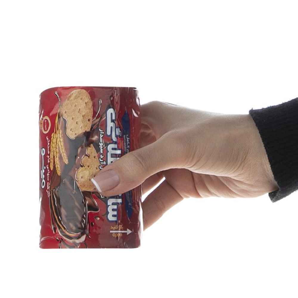 Price and Buy Minoo Saghe Talaie Iranian Chocolate Digestive Biscuit, 200 gr (x4) - Image 3