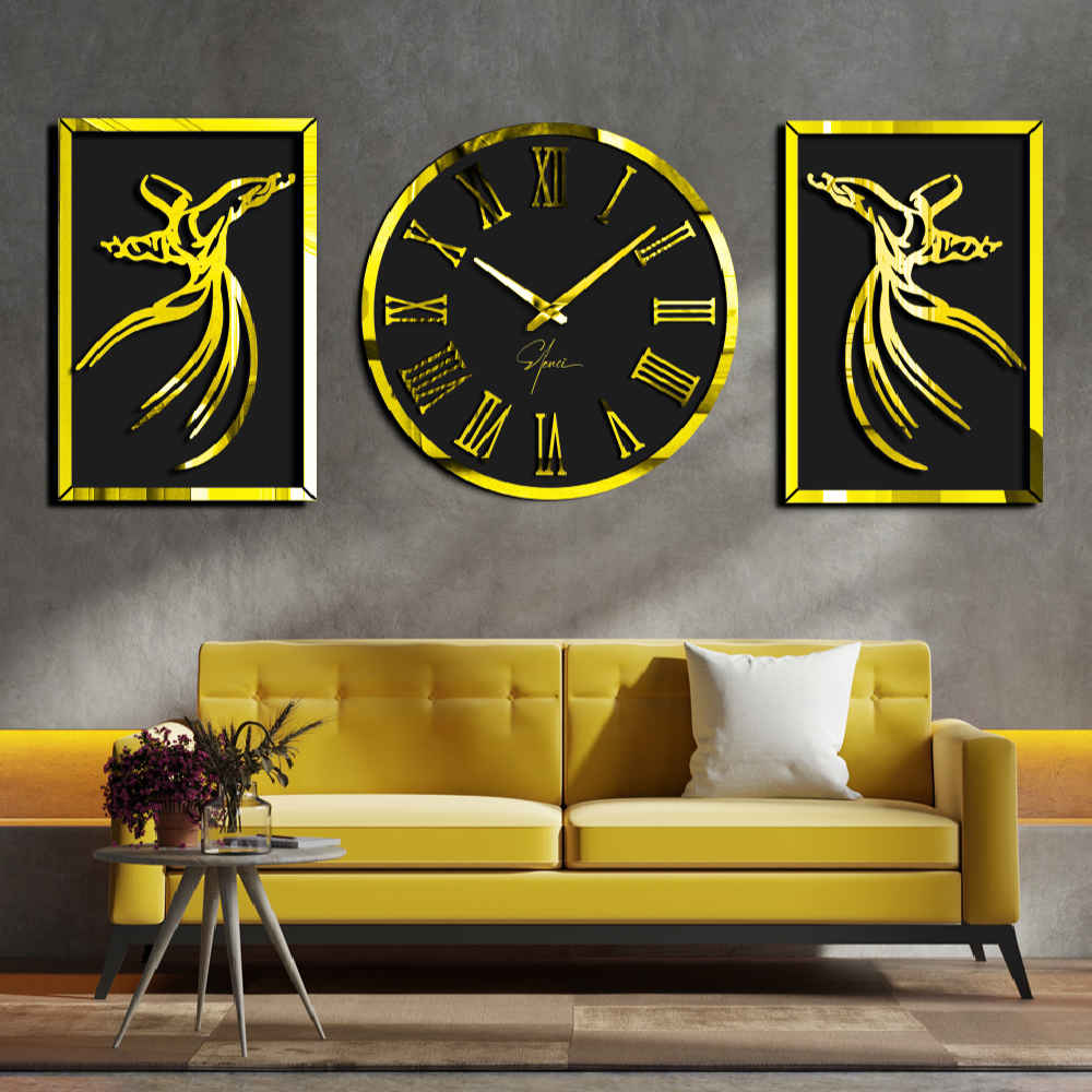 Price and Buy Modern 3-Piece Wall Clock Set Sama - Image 3