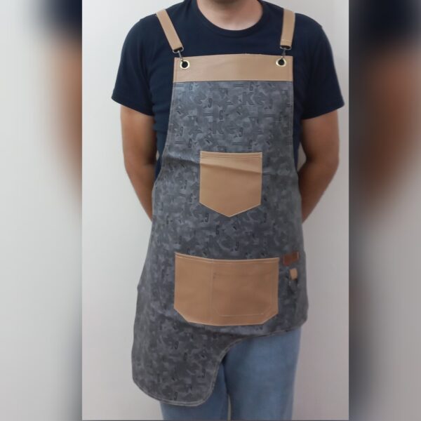 Price and Buy Modern Barista Apron Artificial Leather Sleek & Stylish in Gray_6900ee4081d0b.jpeg Price and Buy Modern Barista Apron Artificial Leather Sleek & Stylish in Gray