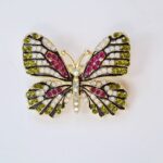 Price and Buy Modern Brooch Pin – Butterfly with Colorfull Gemstone Design - Image 3