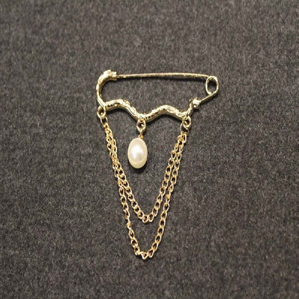 Price and Buy Modern Safety Pin Brooch with Diamond Accent – Elegant Glamour
