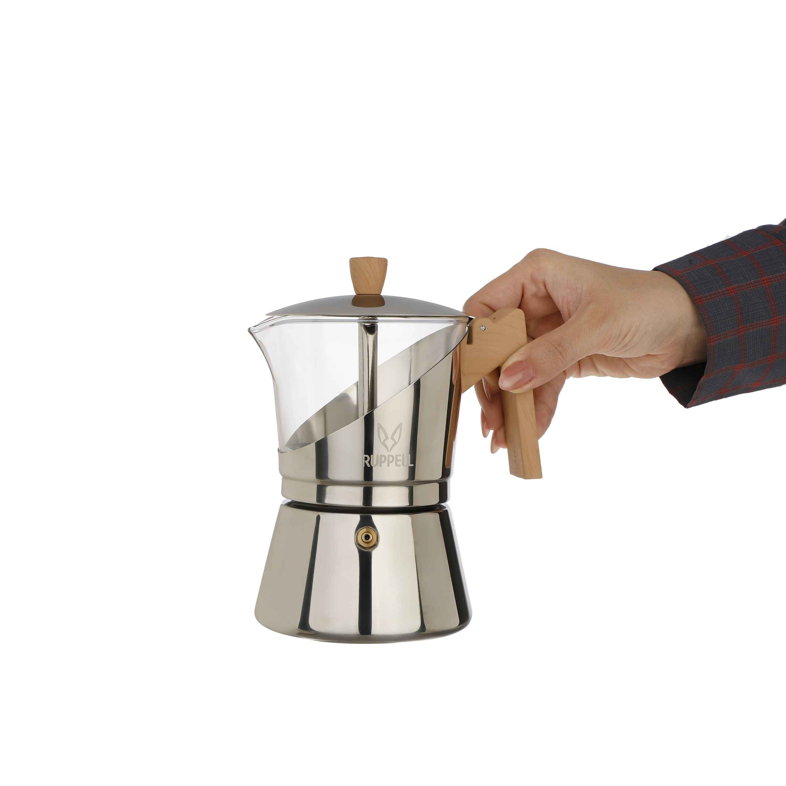 Price and Buy Moka Pot Stovetop Espresso Maker – Classic Italian Coffee Brewer 6 Cup Capacity Rupple - Image 3