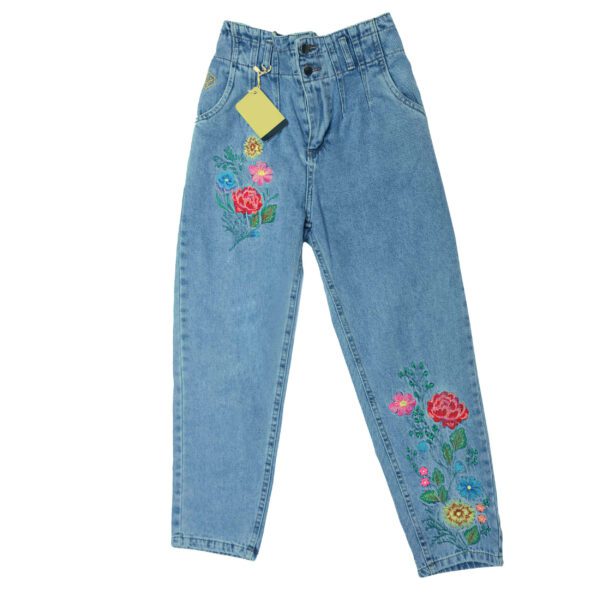 Price and Buy Mom Fit Jeans Embroidered with Floral Design for Women_68ffb76b70501.jpeg Price and Buy Mom Fit Jeans Embroidered with Floral Design for Women