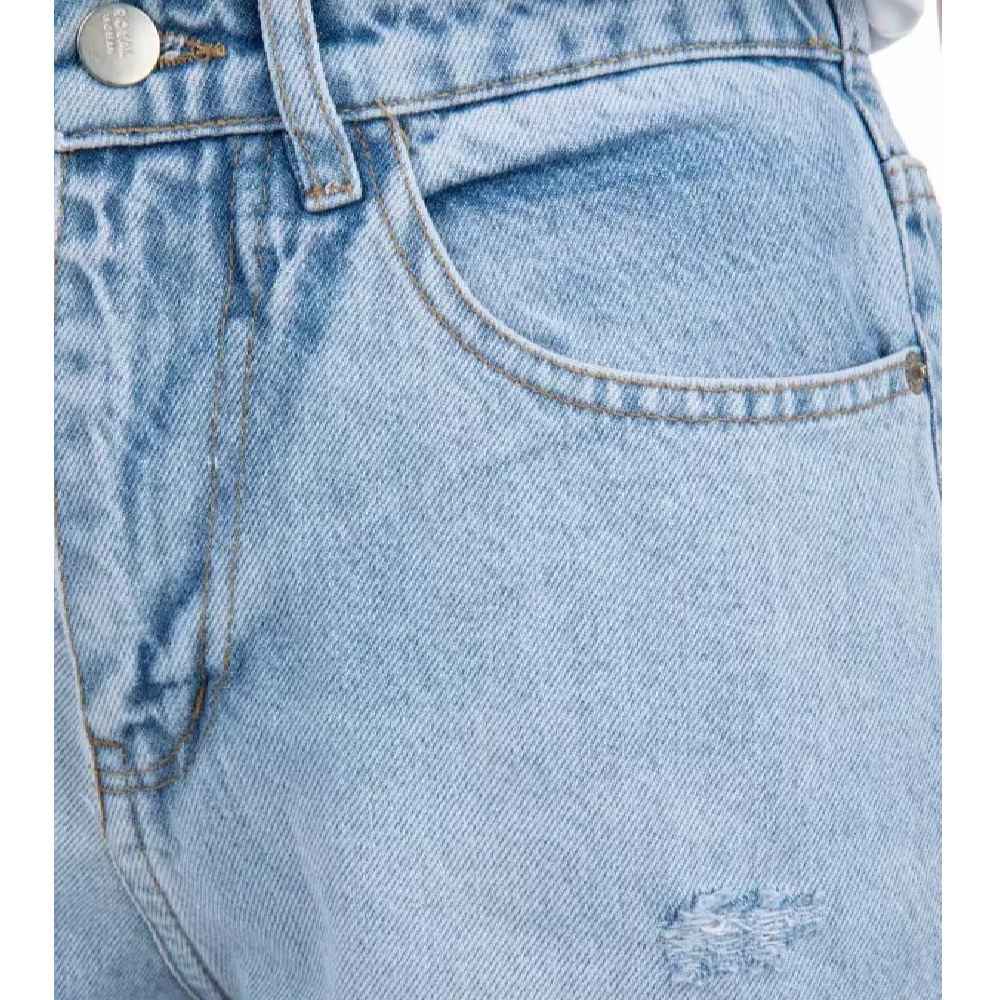 Price and Buy Mom Jeans Elastic Waist with Ripped Design Fashion Style - Image 3