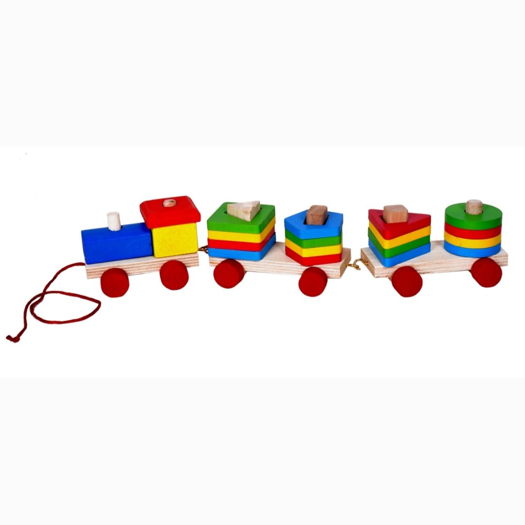 Price and Buy Montessori-Inspired Wooden Train Toy – Educational Color & Shape Sorter for Toddlers - Image 4