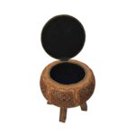 Price and Buy Moroccan Traditional Pattern Velvet Ottoman with Hidden Box - Image 5