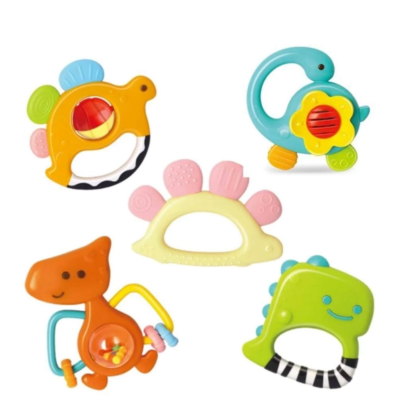 Price and Buy Multi-Piece Rattle and Teether Toys for Babies – Safe, Durable, and Engaging (Set of 5)_6902d1a25d9c4.jpeg Price and Buy Multi-Piece Rattle and Teether Toys for Babies – Safe, Durable, and Engaging (Set of 5) - Image 1