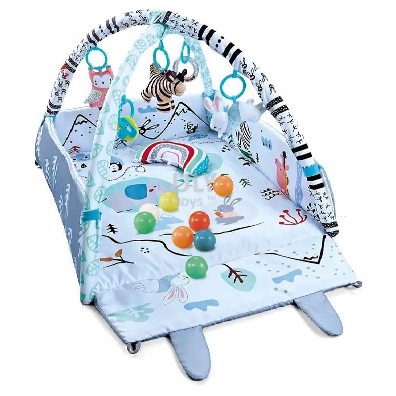 Price and Buy Multi Use Baby Play Mat with Rabbit and Zebra Print_6903a44bcd5d1.jpeg Price and Buy Multi Use Baby Play Mat with Rabbit and Zebra Print - Image 5