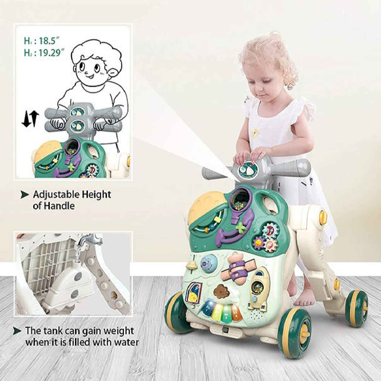 Price and Buy Multifunctional Baby Walker – Safe & Adjustable, Suitable for Little Boys & Girls - Image 6