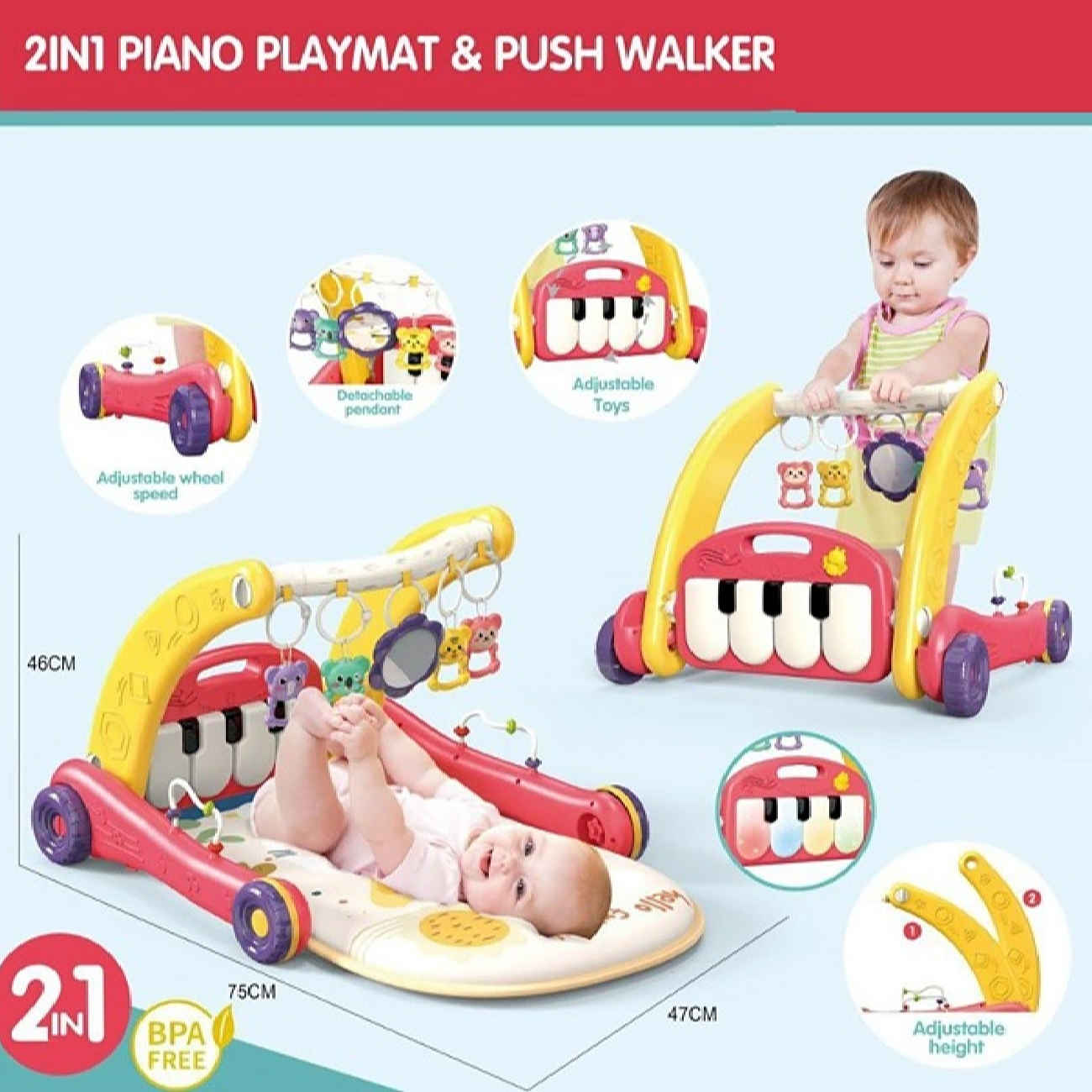 Price and Buy Musical Animal-Themed Baby Walker with Interactive Piano – Fun & Educational Toddler Toy_690386d8e045f.jpeg Price and Buy Musical Animal-Themed Baby Walker with Interactive Piano – Fun & Educational Toddler Toy - Image 6