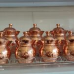 Price and Buy Nano-Coated Copper Storage Jars with Lid & Metal Stand 7 Pcs - Image 3