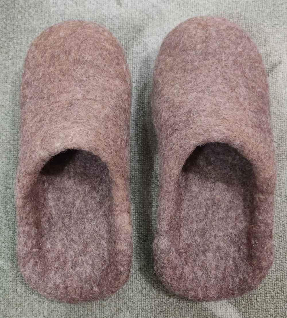 Price and Buy Natural Felt & Wool Slippers – Authentic Persian Craft