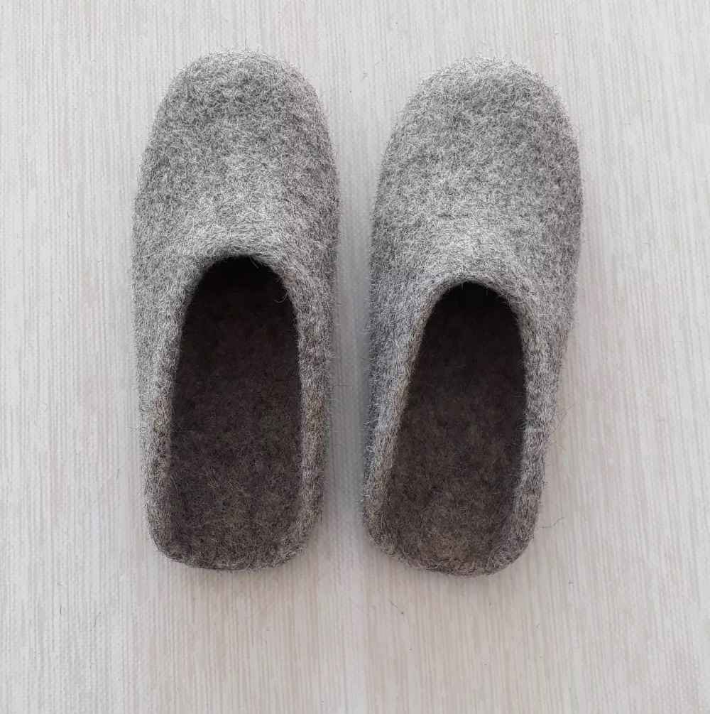 Price and Buy Natural Felt & Wool Slippers – Authentic Persian Craft - Image 3