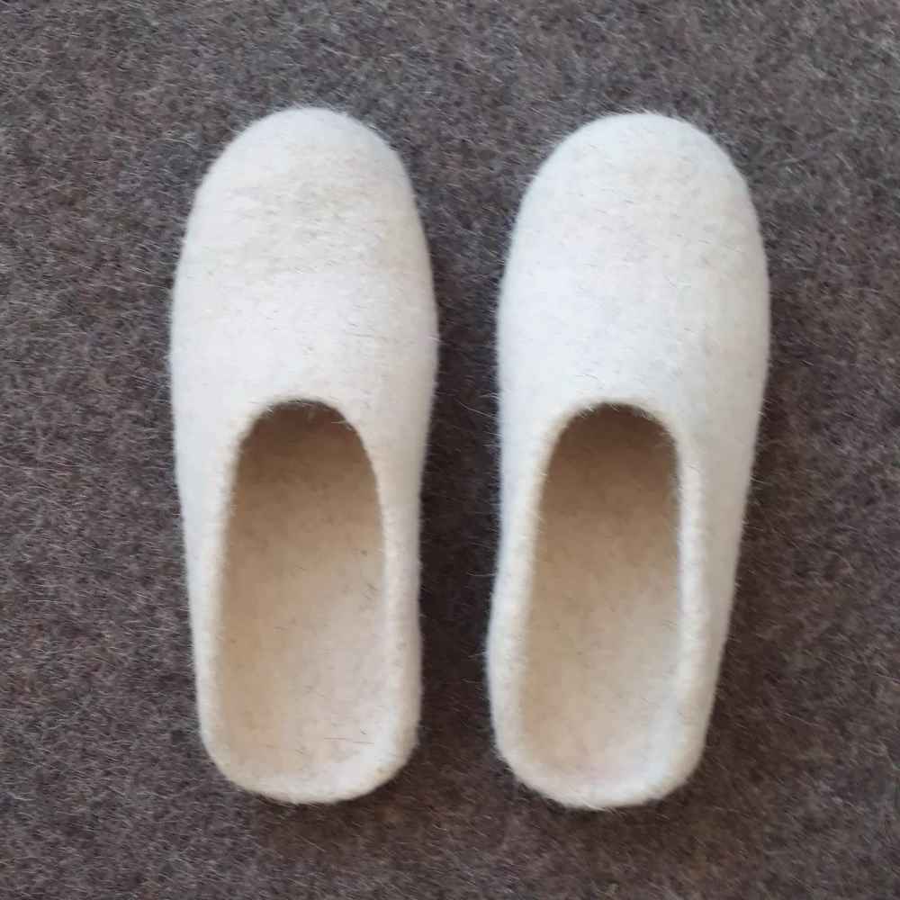 Price and Buy Natural Felt & Wool Slippers – Authentic Persian Craft - Image 5