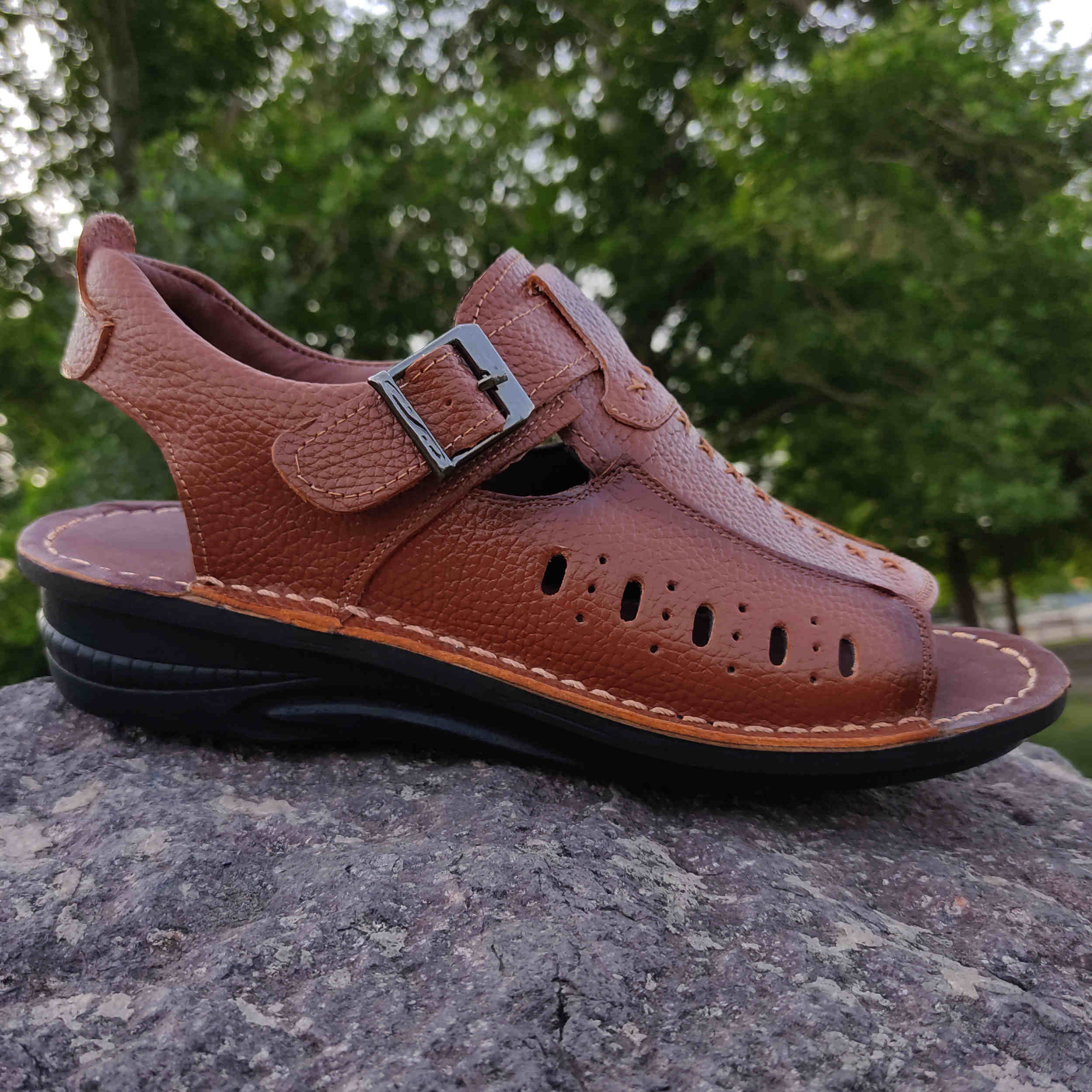 Price and Buy Natural Leather Hiking Sandals For Men Model Ahvaz - Image 4