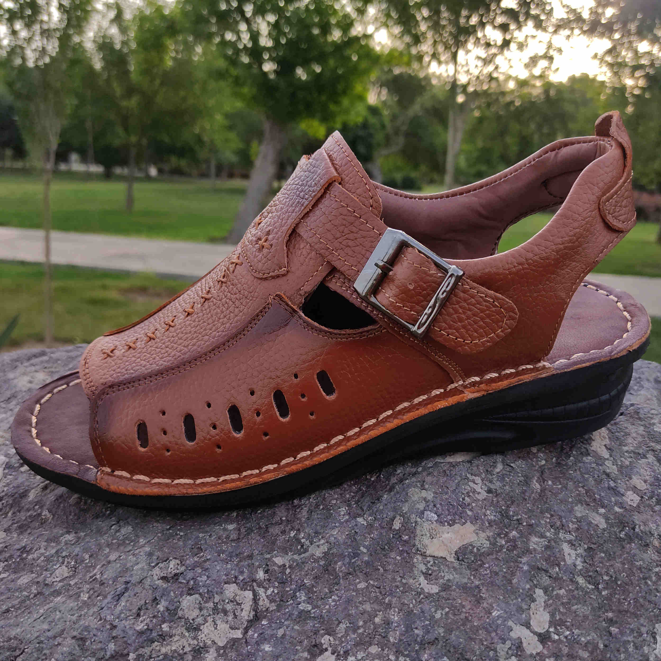 Price and Buy Natural Leather Hiking Sandals For Men Model Ahvaz - Image 6