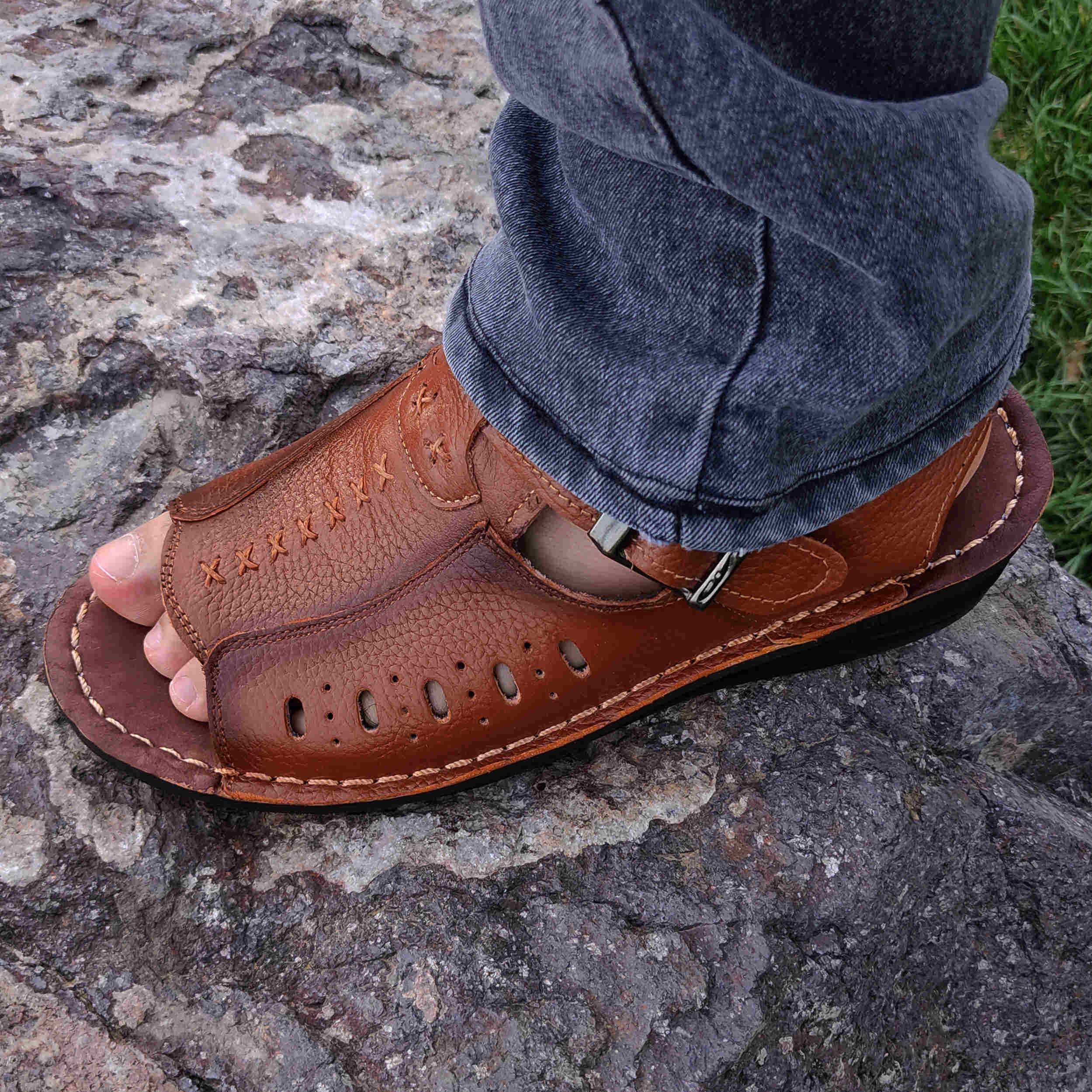 Price and Buy Natural Leather Hiking Sandals For Men Model Ahvaz - Image 7
