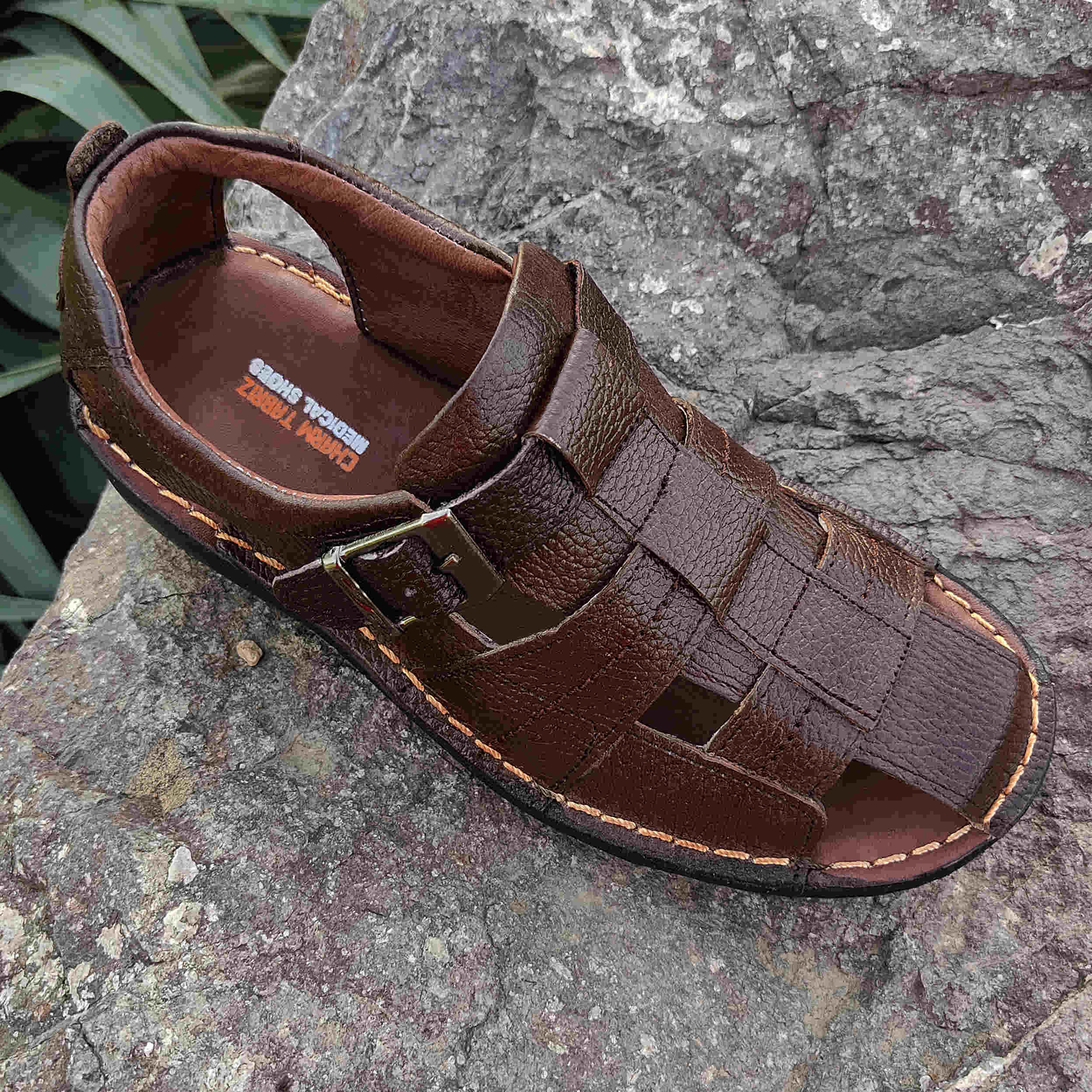 Price and Buy Natural Leather Hiking Sandals For Men Model Thunder - Image 5