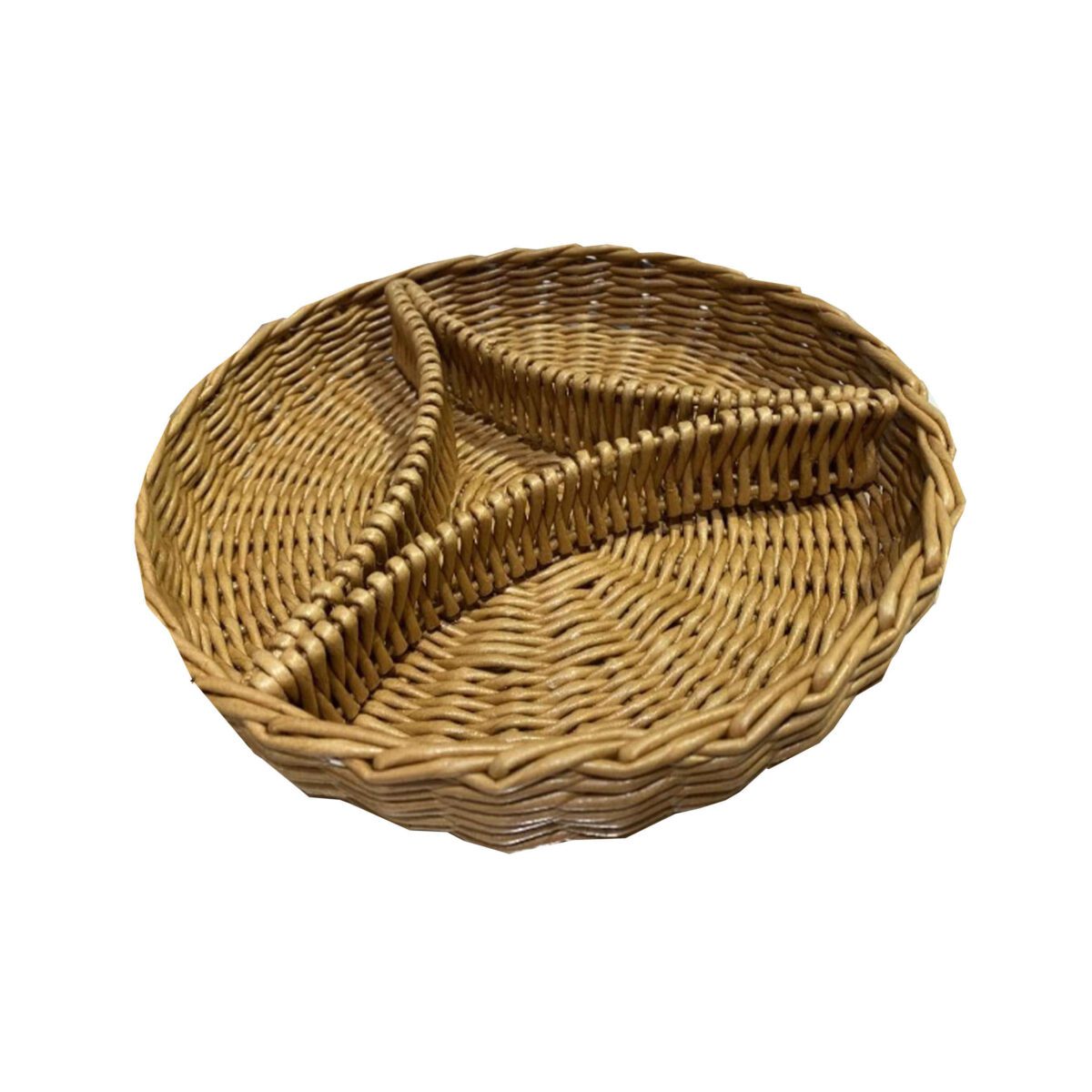 Price and Buy Natural Wicker Basket Handwoven with Four Compartments - Image 3
