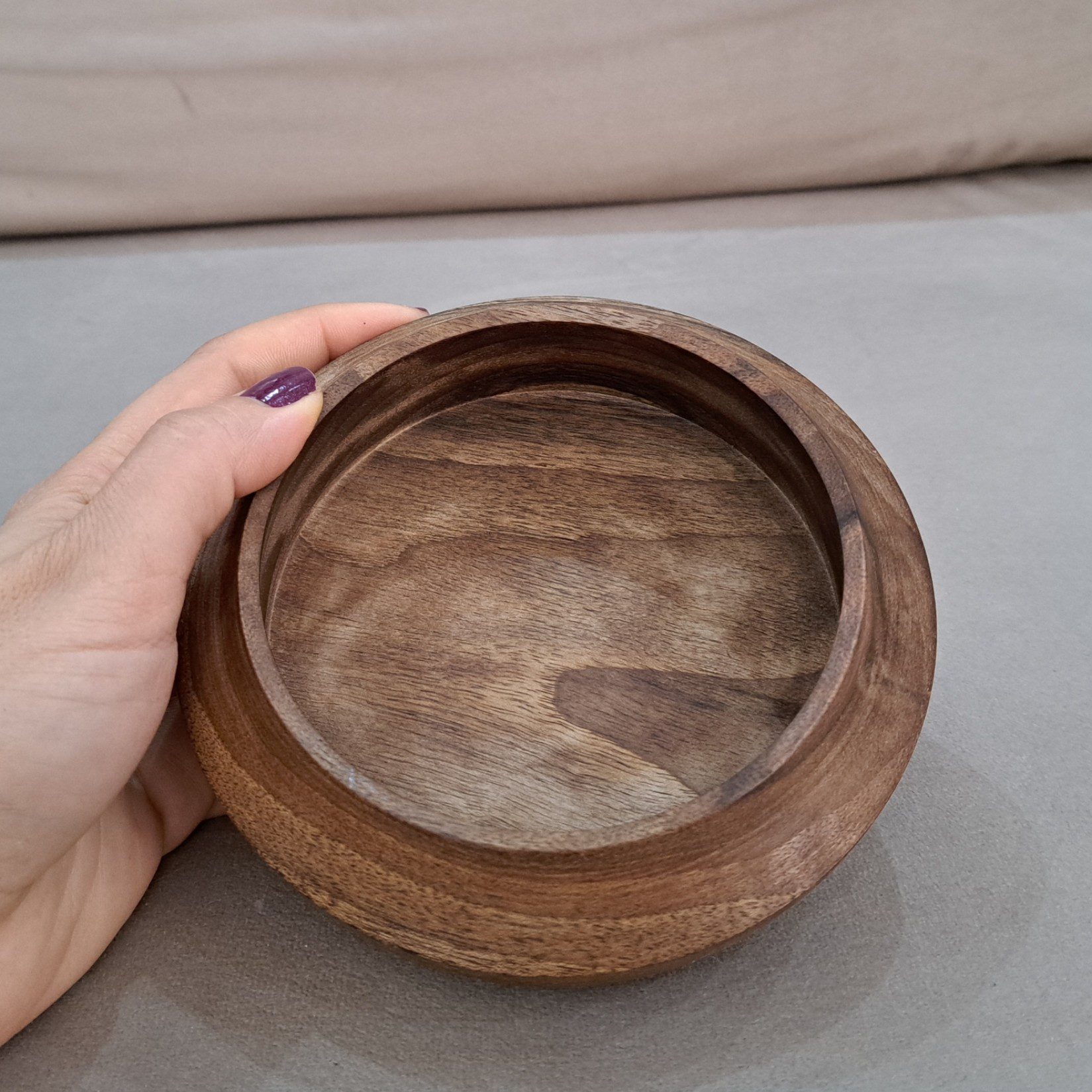 Price and Buy Natural Wooden Bowl Made of Walnut Wood for Home Decoration - Image 5