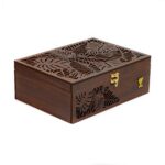 Price and Buy Nature-Inspired Tea Box with Carved Leaf Design - Image 4