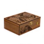 Price and Buy Nature-Inspired Tea Box with Carved Leaf Design - Image 6