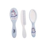 Price and Buy Newborn Baby Hairbrush and Comb – Gentle Grooming Kit for Babies, 3-Piesec with Mirror