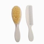 Price and Buy Newborn Baby Hairbrush and Comb – Gentle Grooming Kit for Babies, 3-Piesec with Mirror - Image 3
