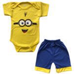 Price and Buy Newborn Short Sleeves Onesie & Shorts Set Model Minions