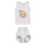 Price and Buy Newborn Vest Top & Shorts Set Model Baby Girl