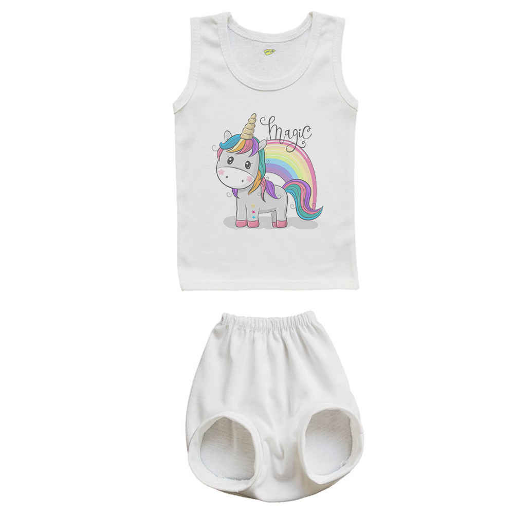 Price and Buy Newborn Vest Top & Shorts Set Model Magic Unicorn_68fe42e427a6f.jpeg Price and Buy Newborn Vest Top & Shorts Set Model Magic Unicorn - Image 1