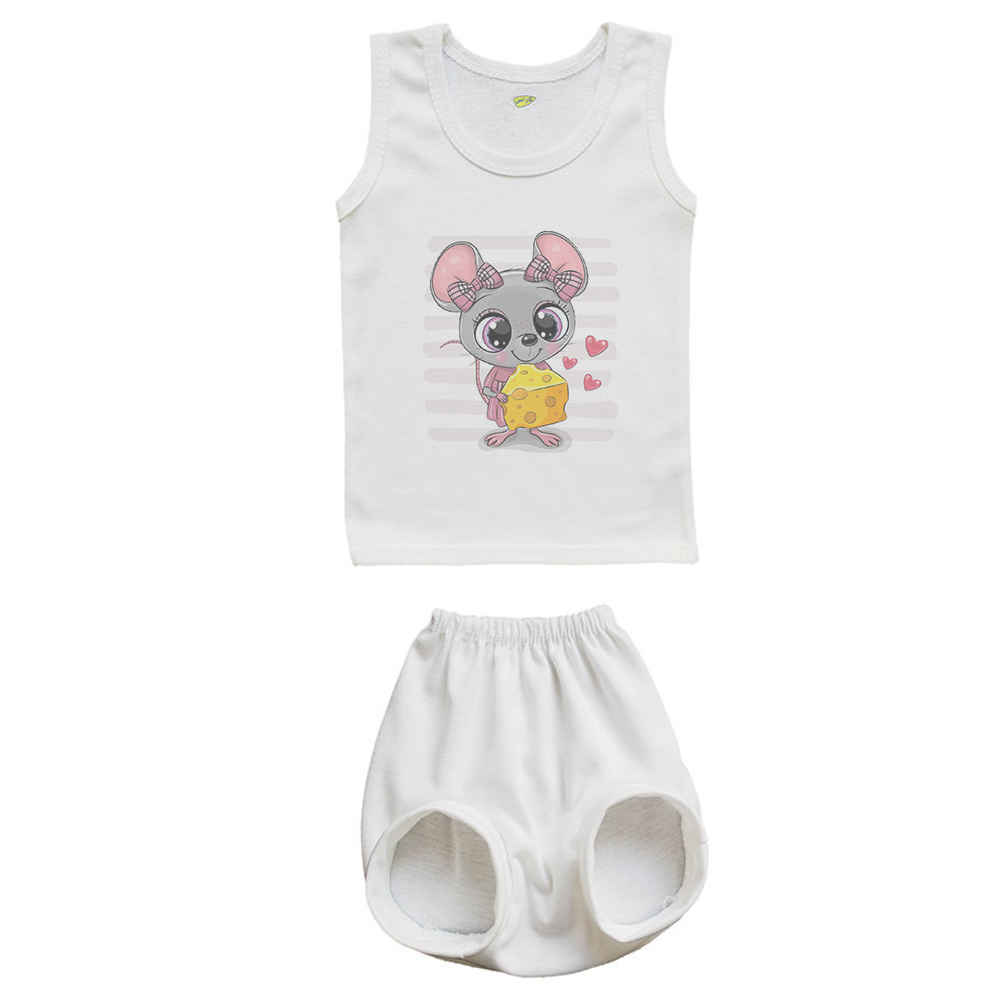 Price and Buy Newborn Vest Top & Shorts Set Model Mouse_68fe432cb347f.jpeg Price and Buy Newborn Vest Top & Shorts Set Model Mouse - Image 1