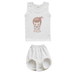 Price and Buy Newborn Vest Top & Shorts Set with Baby Girl Design