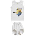 Price and Buy Newborn Vest Top & Shorts Set with Minions Pattern