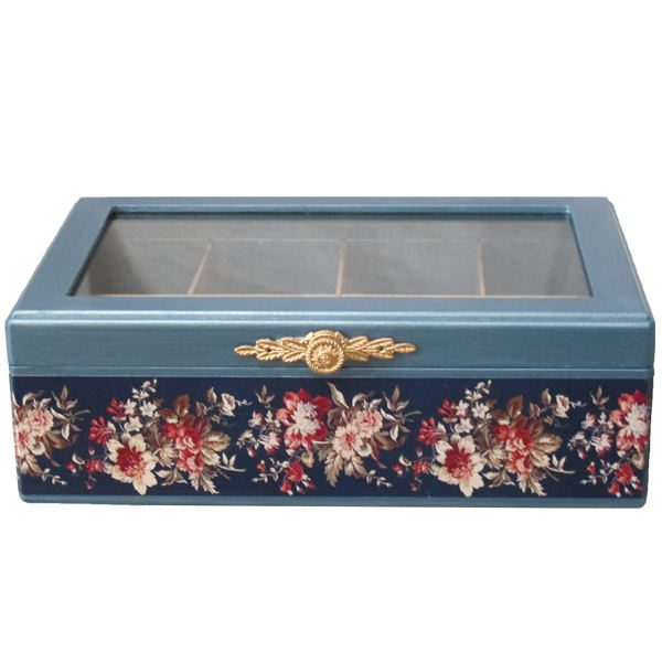 Price and Buy Nili Blue Tea Organizer Box with Handcrafted Wooden Compartments_68f7447664f53.jpeg Price and Buy Nili Blue Tea Organizer Box with Handcrafted Wooden Compartments