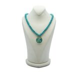 Price and Buy Nishapour Turquoise Necklace – Zodiac Gold Leaf Sagittarius (Azar) Design - Image 3