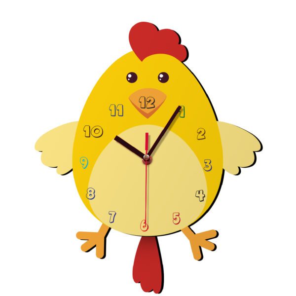 Price and Buy Non Ticking Wooden Nursery Wall Clock with Little Chicken Design_690060717ba50.jpeg Price and Buy Non Ticking Wooden Nursery Wall Clock with Little Chicken Design