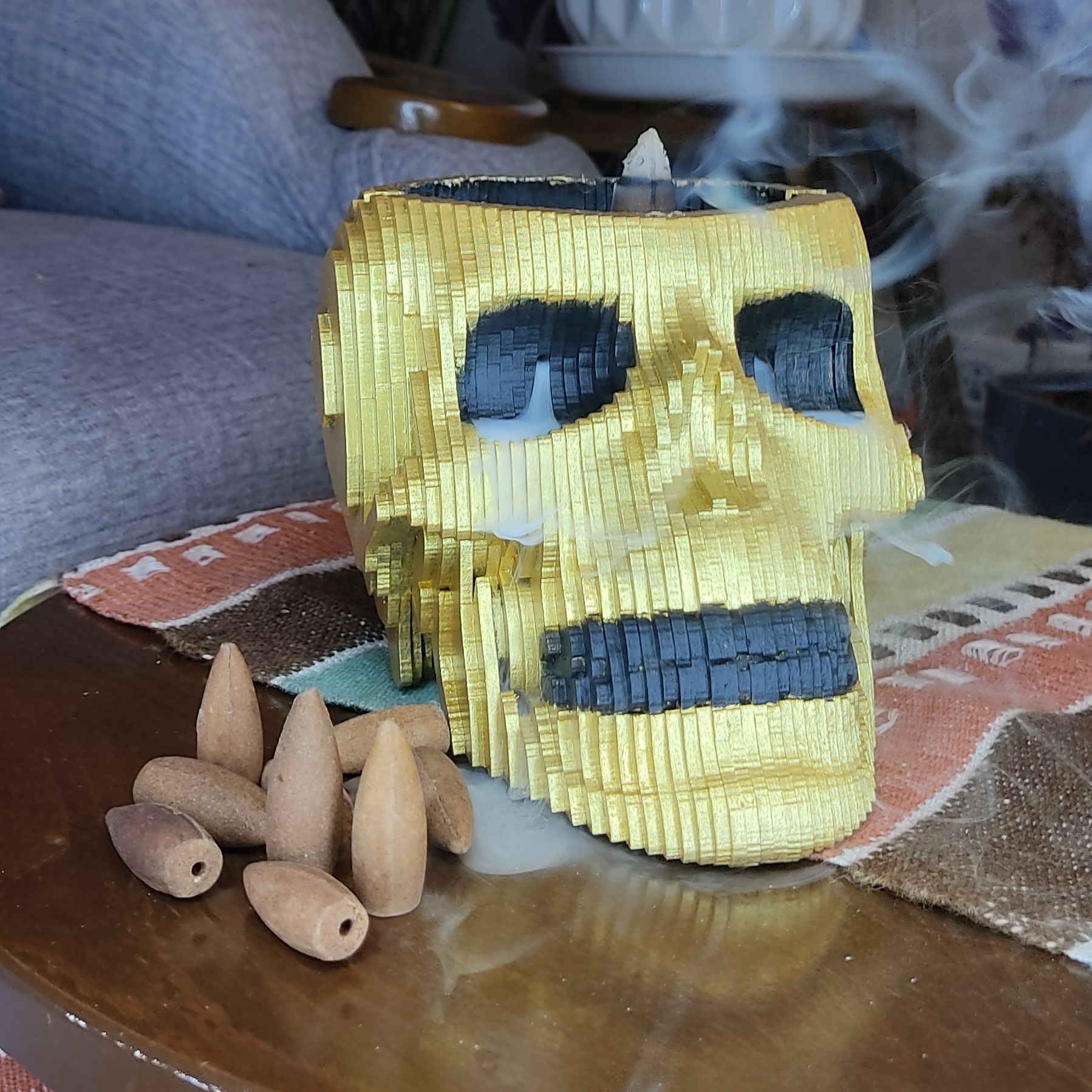 Price and Buy Novelty Ashtray – MDF Skull Shaped, Functional Piece for Smoking Enthusiasts - Image 4