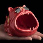 Price and Buy Novelty Ashtray –  Perfect Gifts for Smoker with Open-Mouth Dog Design - Image 3