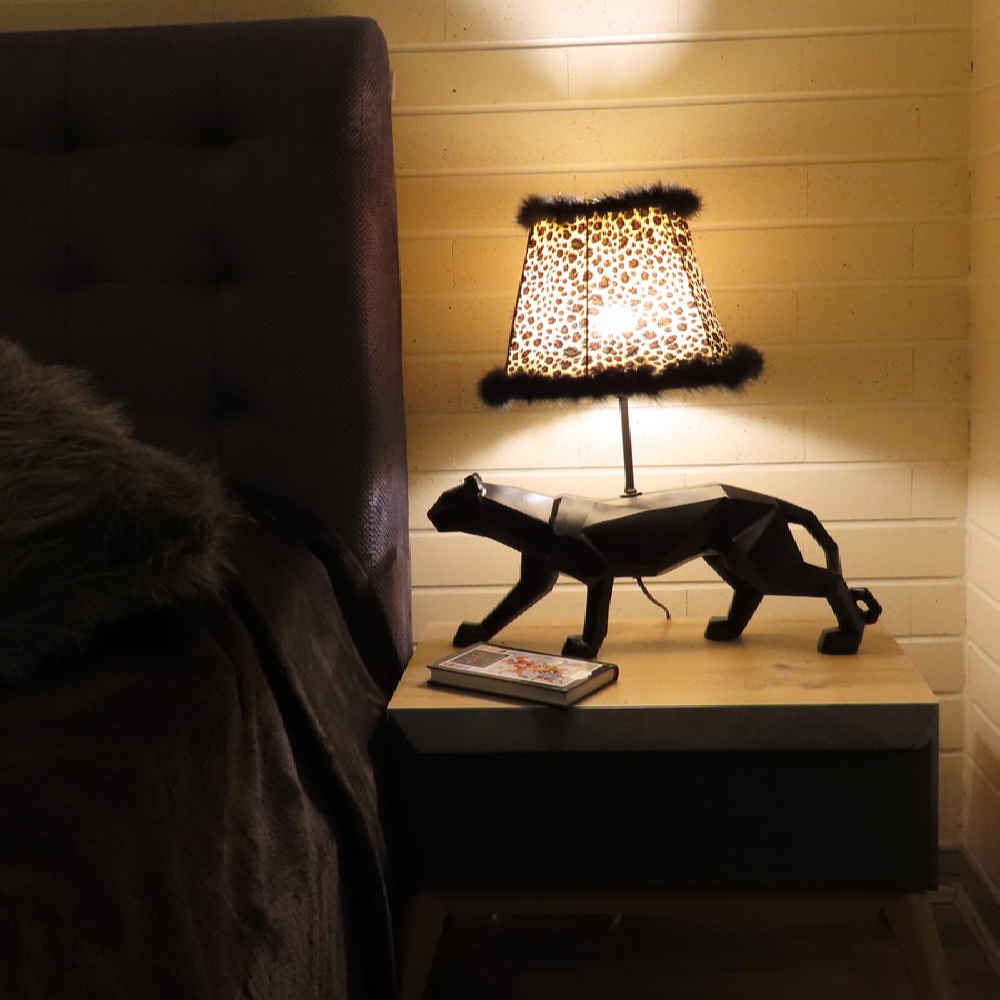 Price and Buy Novelty Table Lamp Handmade Black Ceramic Tiger - Image 6