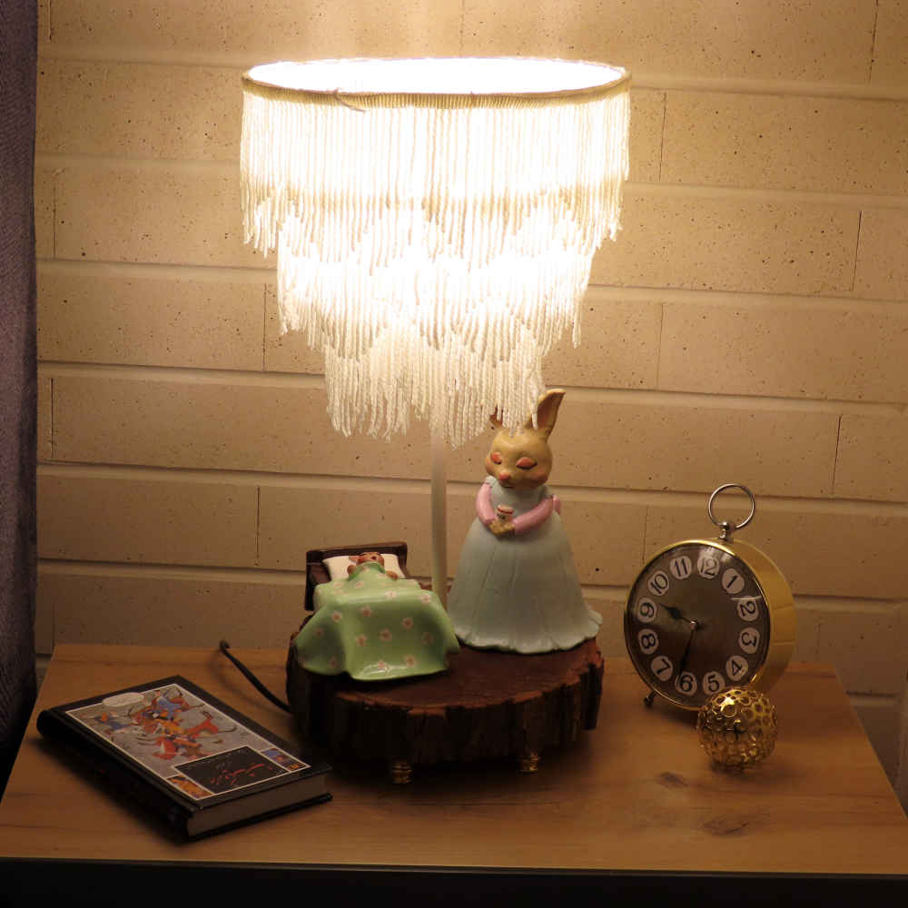 Price and Buy Novelty Table Lamp Handmade Ceramic Rabbit - Image 3