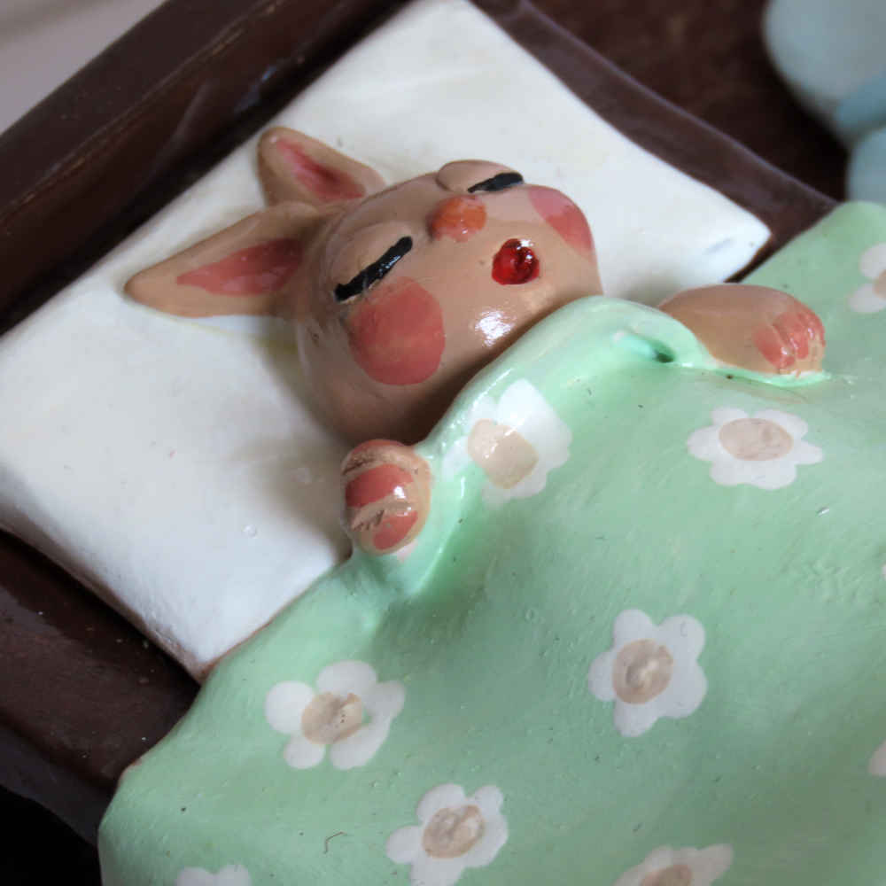 Price and Buy Novelty Table Lamp Handmade Ceramic Rabbit - Image 4