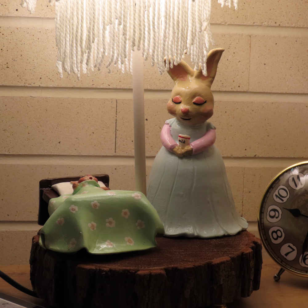 Price and Buy Novelty Table Lamp Handmade Ceramic Rabbit - Image 5