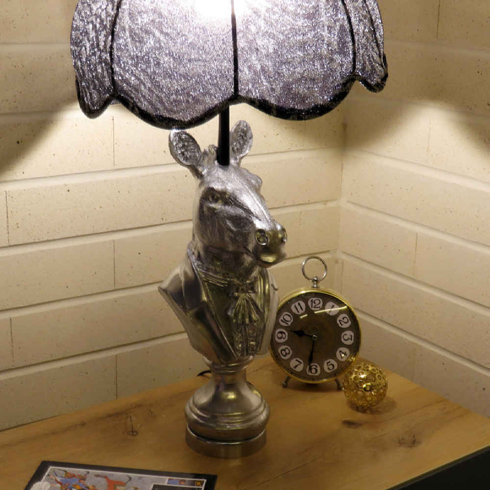 Price and Buy Novelty Table Lamp Handmade Ceramic Zebra - Image 5