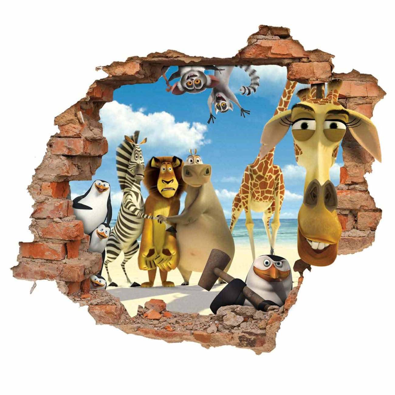 Price and Buy Nursery 3D Wall Sticker for Baby’s Room Model Madagascar_690054924fb26.jpeg Price and Buy Nursery 3D Wall Sticker for Baby’s Room Model Madagascar - Image 1