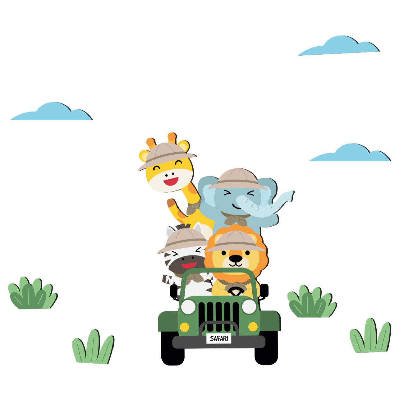 Price and Buy Nursery Wall Sticker for Baby’s Room Model Animal Car_69005205e85fb.jpeg Price and Buy Nursery Wall Sticker for Baby’s Room Model Animal Car - Image 1
