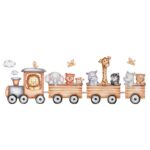 Price and Buy Nursery Wall Sticker for Baby’s Room Model Animal Train