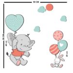 Price and Buy Nursery Wooden Wall Stickers with Elephant Design for Baby’s Room - Image 5