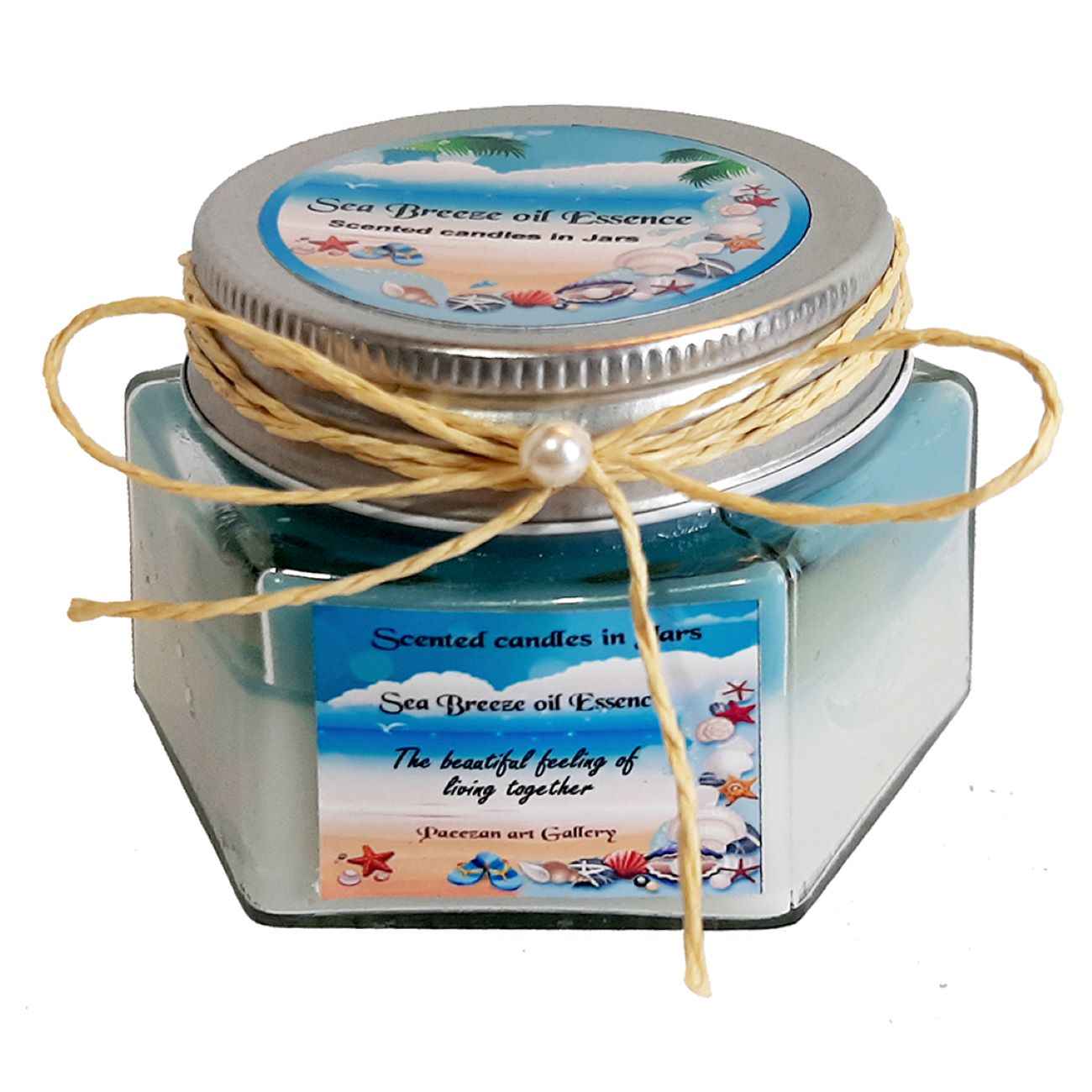 Price and Buy Ocean Breeze Scented Candle Jar – Ideal Gift & Decorative Piece - Image 4